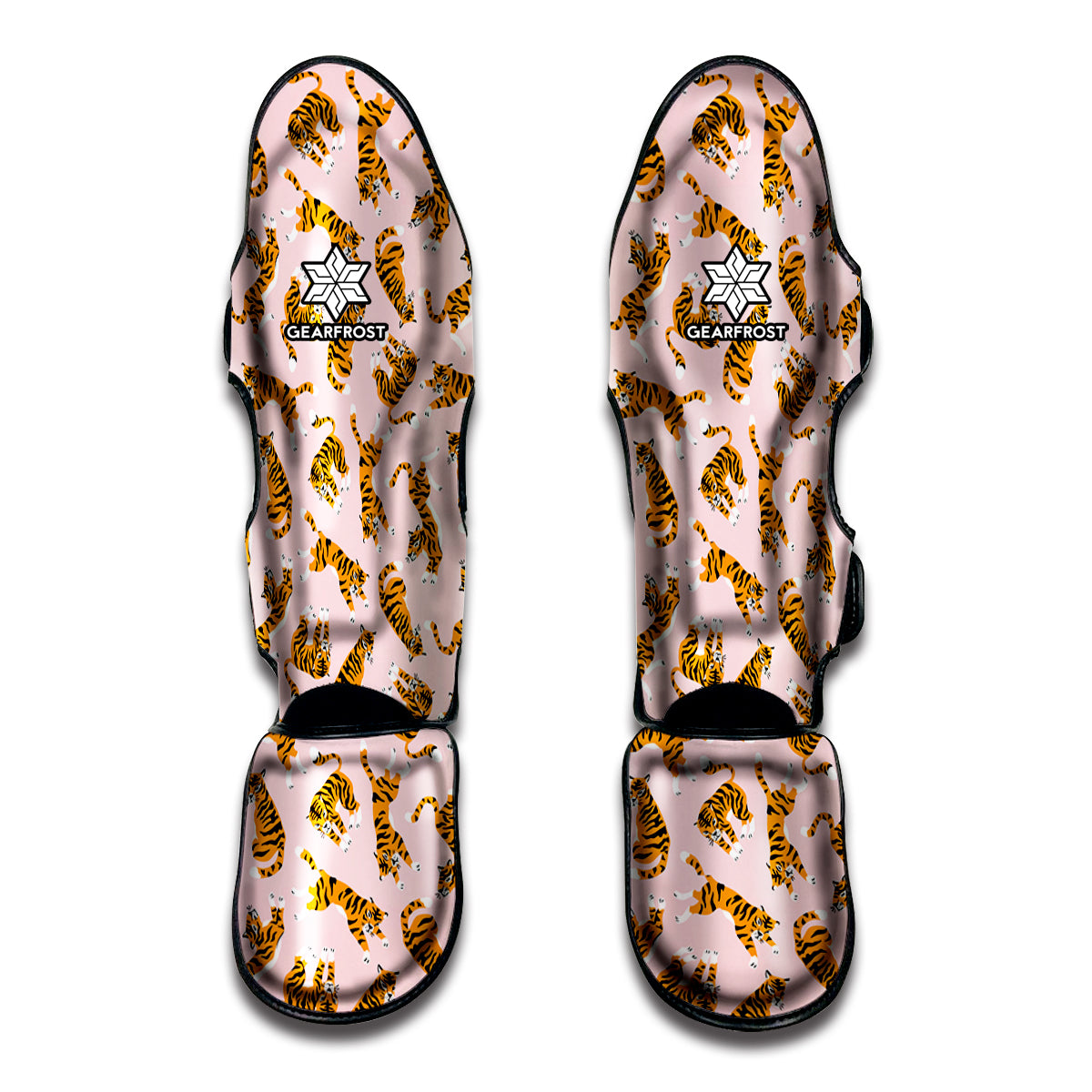 Cute Tiger Pattern Print Muay Thai Shin Guards