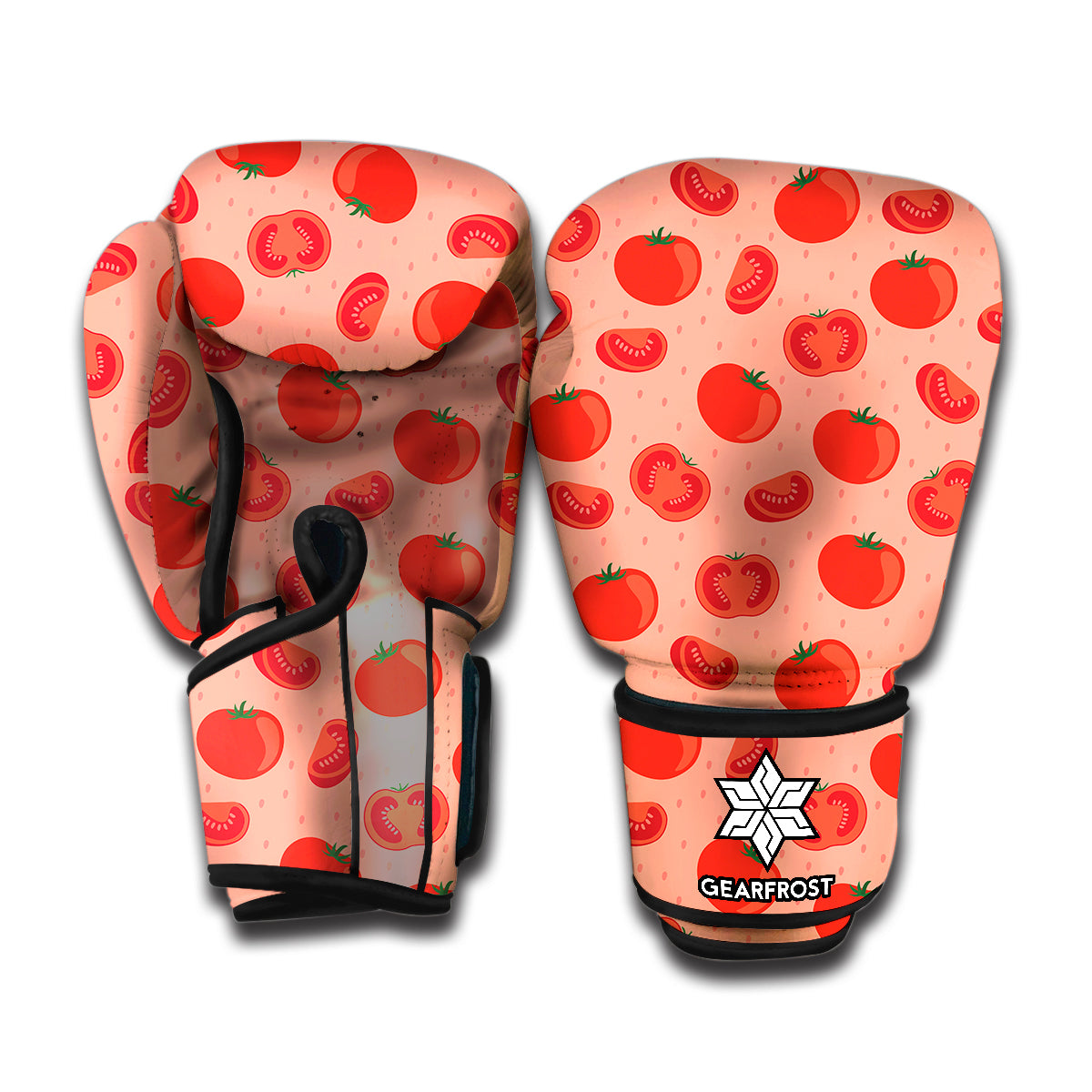 Cute Tomato Pattern Print Boxing Gloves