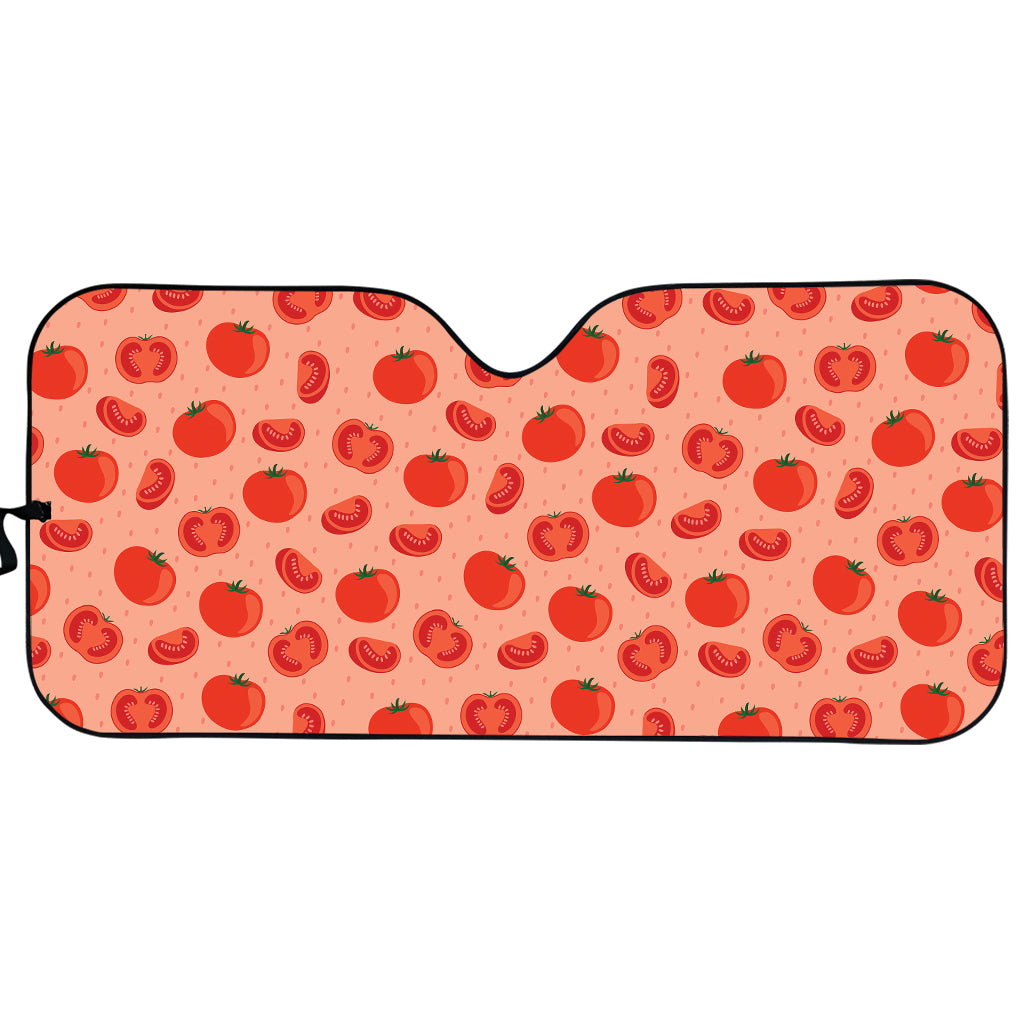 Cute Tomato Pattern Print Car Sun Shade