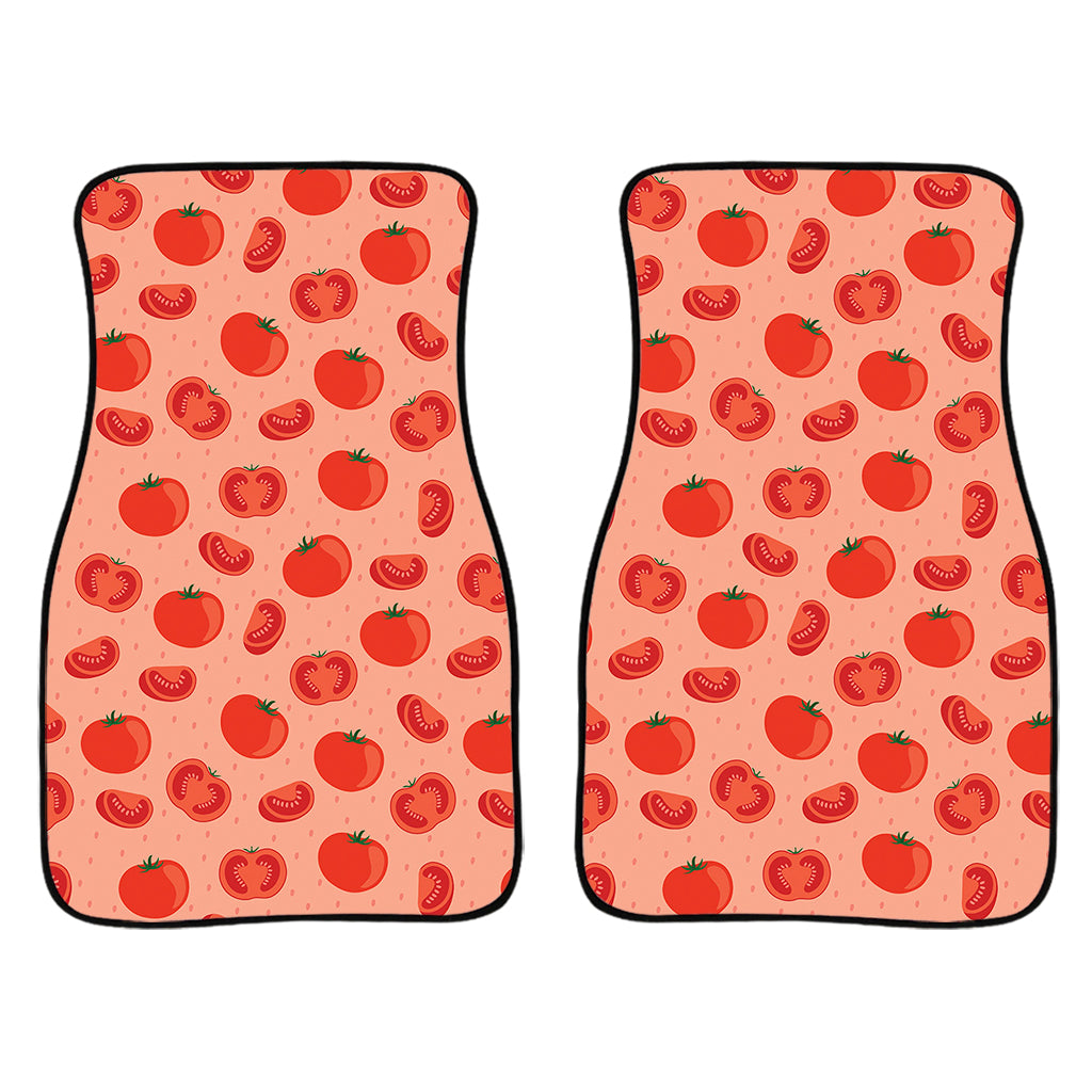 Cute Tomato Pattern Print Front Car Floor Mats