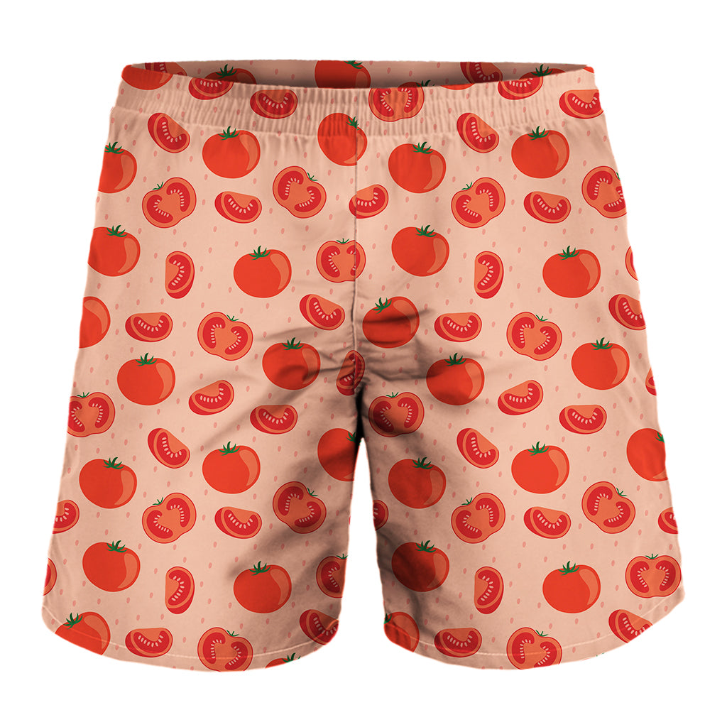 Cute Tomato Pattern Print Men's Shorts