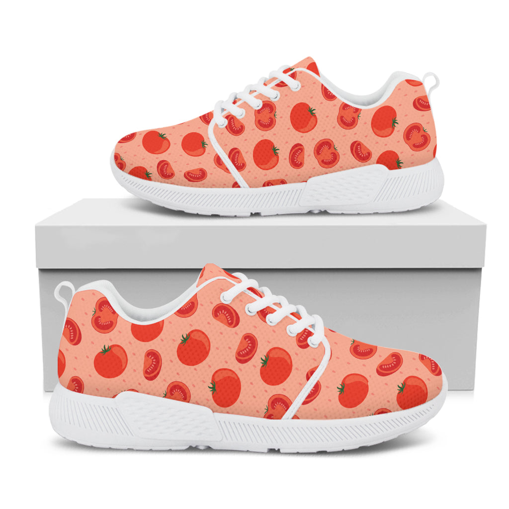 Cute Tomato Pattern Print White Athletic Shoes