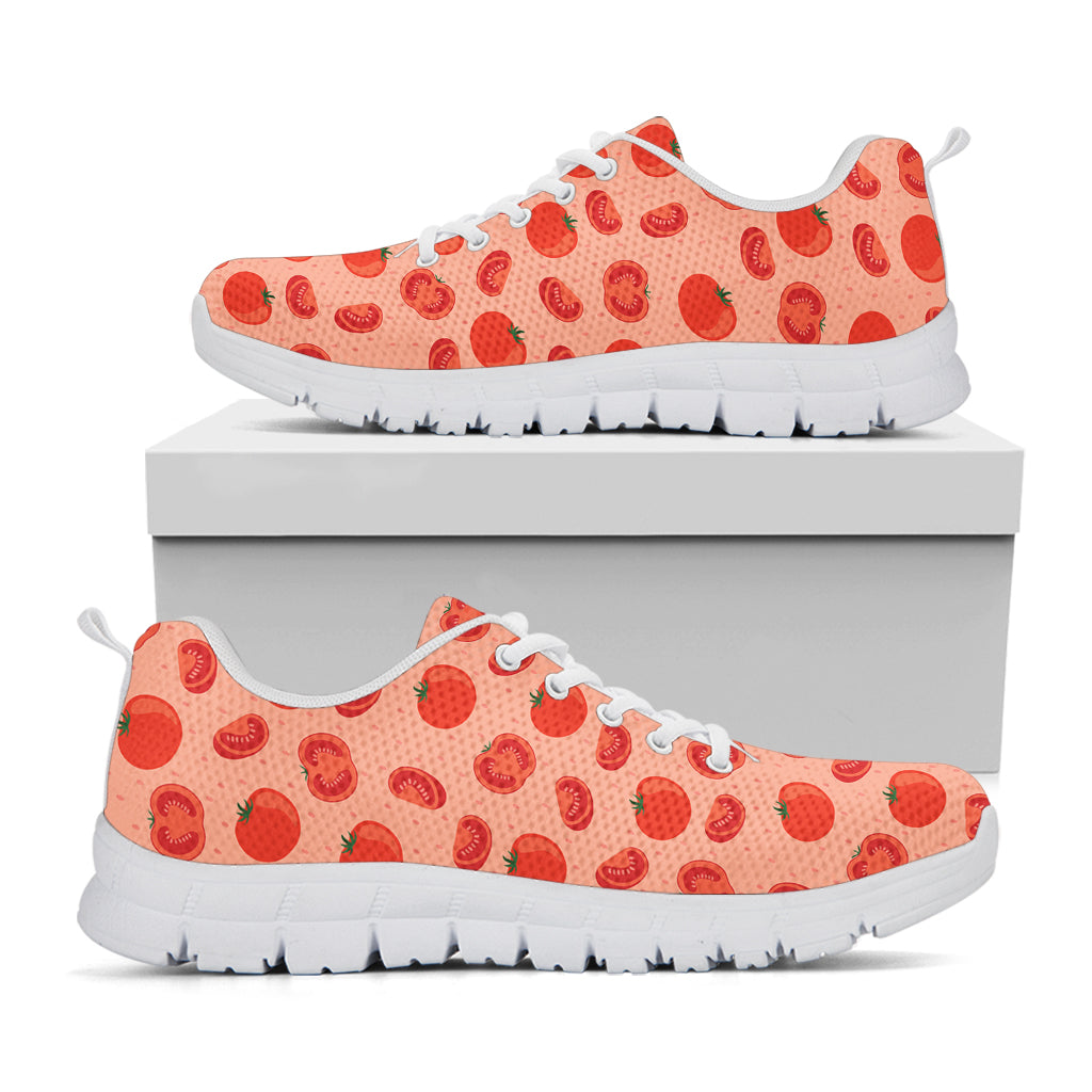 Cute Tomato Pattern Print White Sneakers