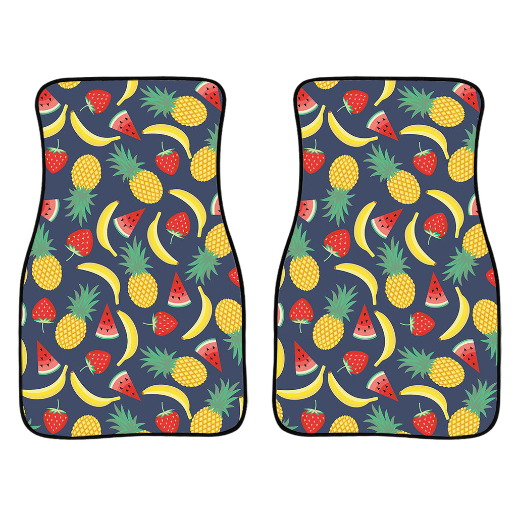 Cute Tropical Fruits Pattern Print Front Car Floor Mats