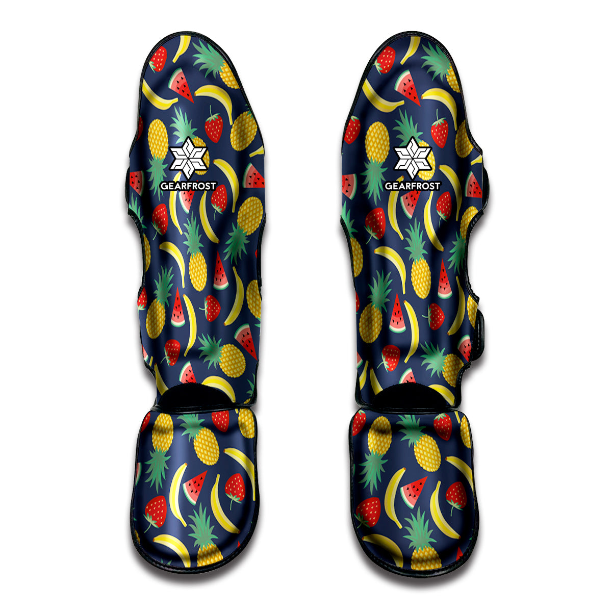 Cute Tropical Fruits Pattern Print Muay Thai Shin Guards