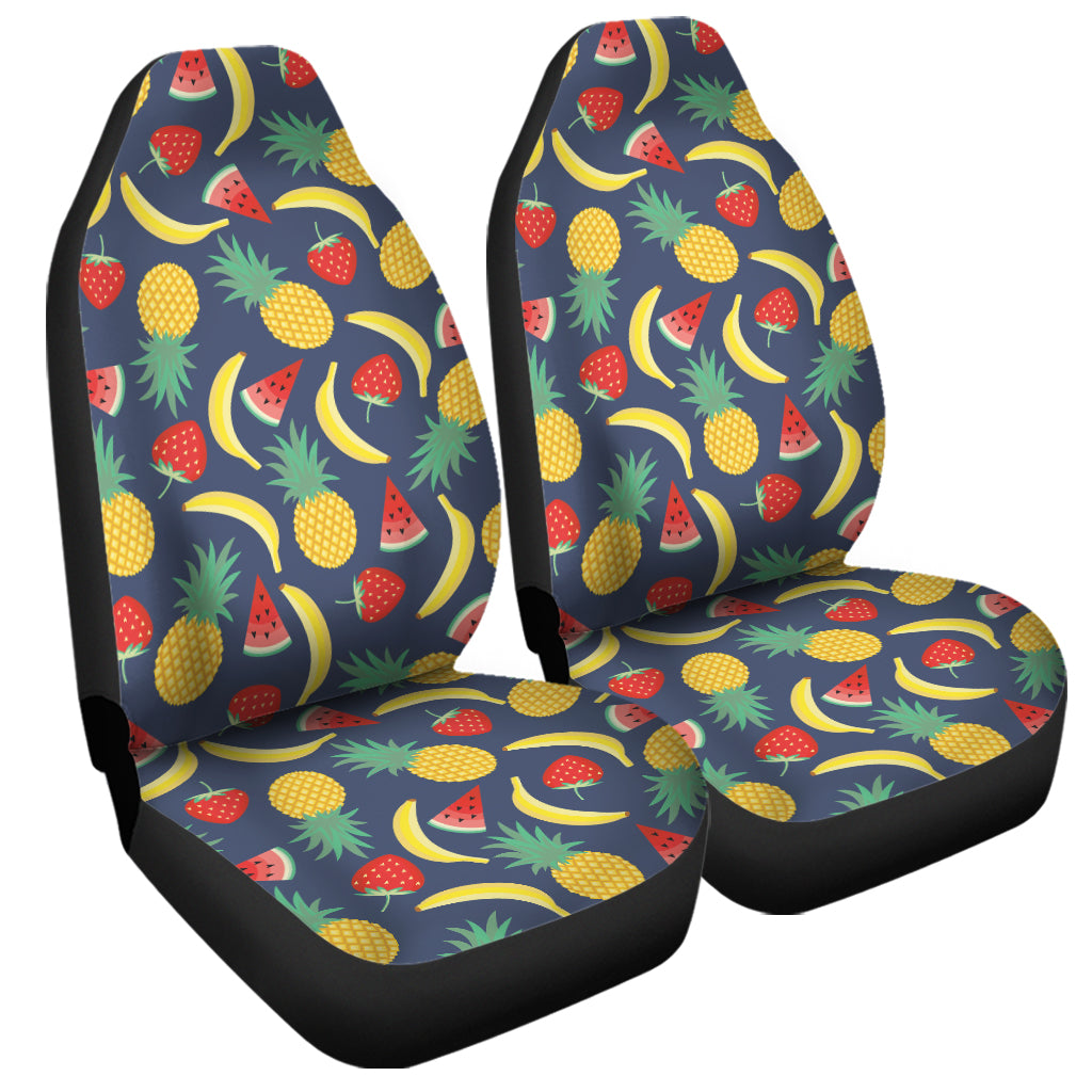 Cute Tropical Fruits Pattern Print Universal Fit Car Seat Covers