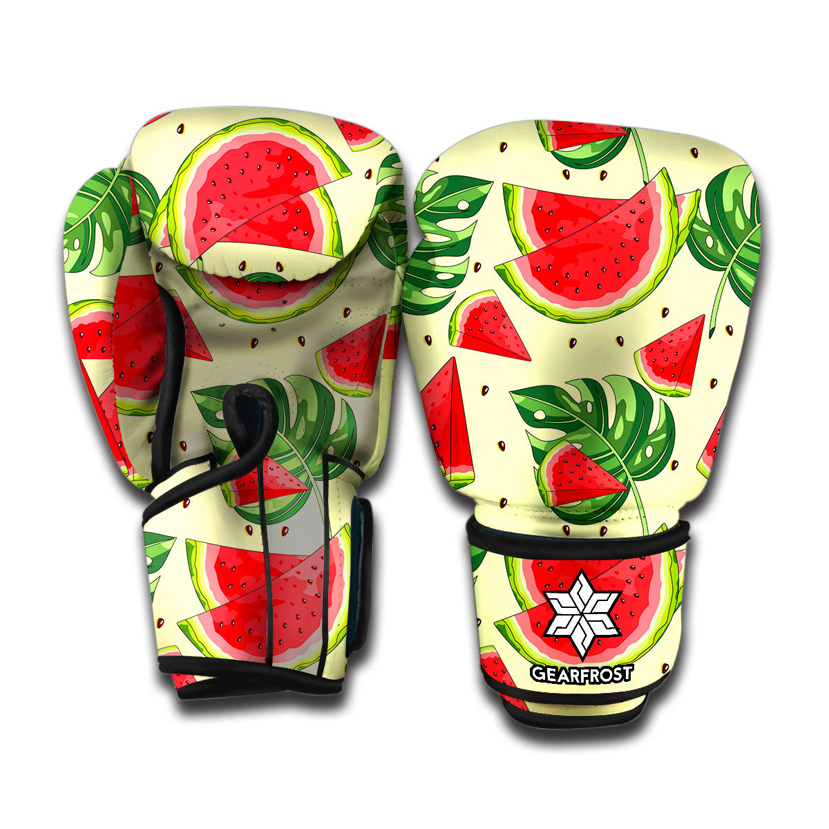 Cute Tropical Watermelon Pattern Print Boxing Gloves