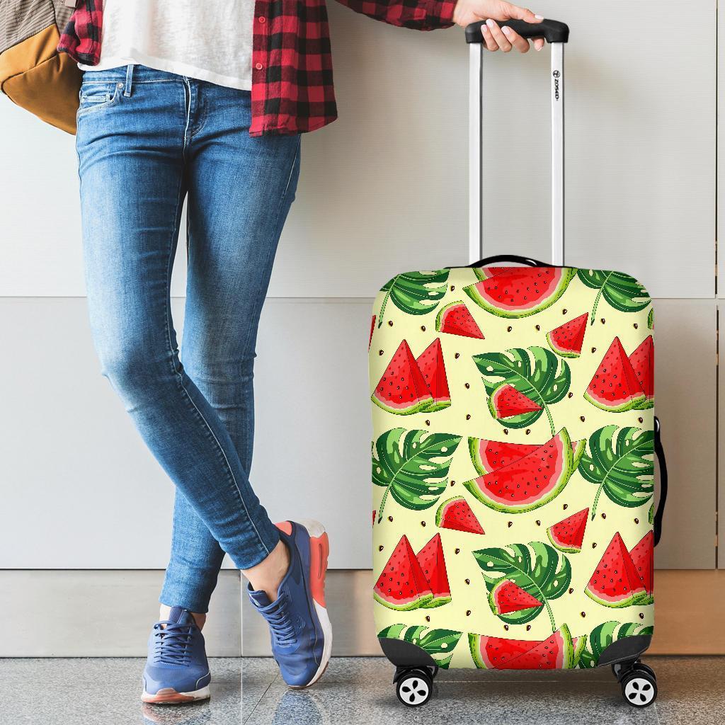 Cute Tropical Watermelon Pattern Print Luggage Cover