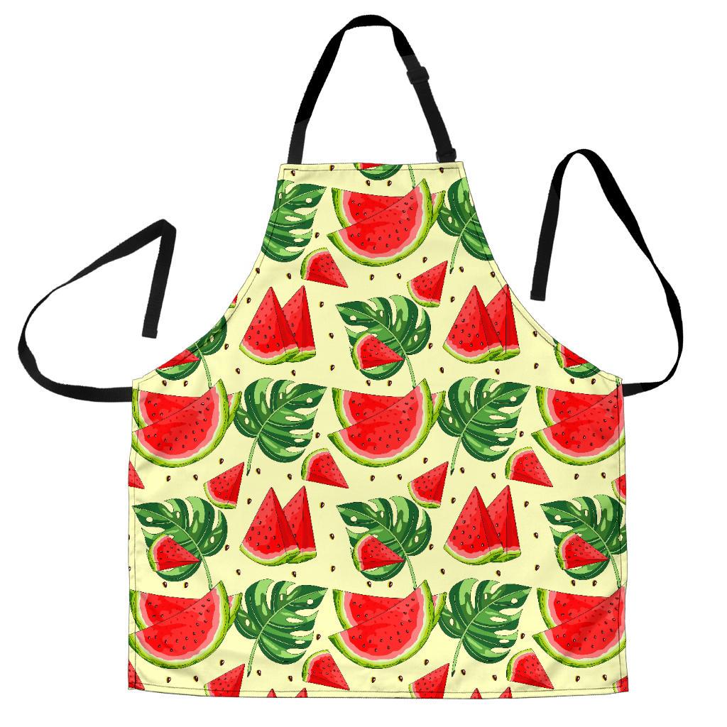 Cute Tropical Watermelon Pattern Print Men's Apron