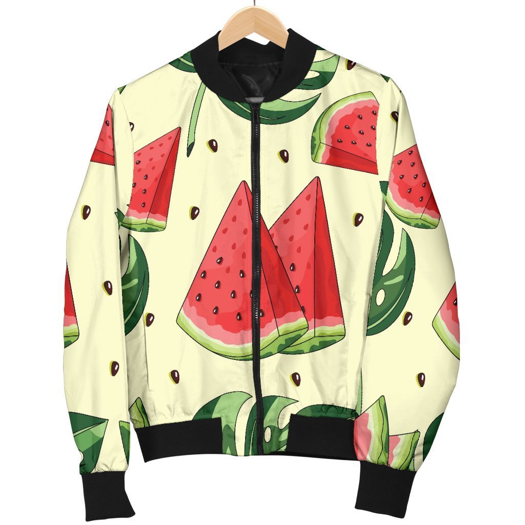 Cute Tropical Watermelon Pattern Print Men's Bomber Jacket