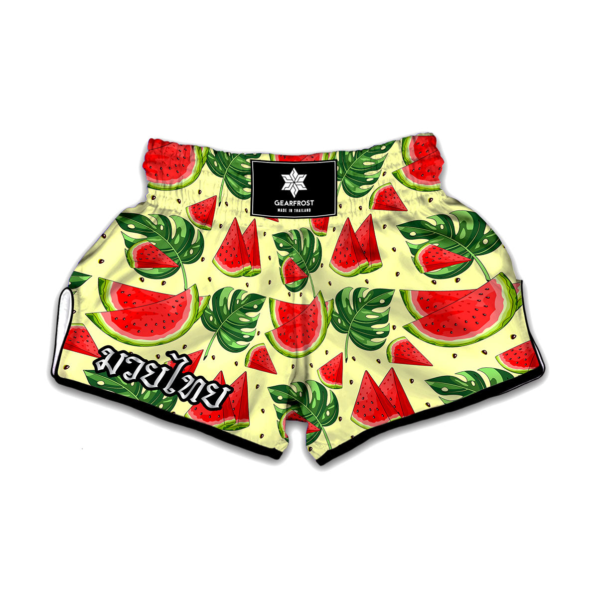 Cute Tropical Watermelon Pattern Print Muay Thai Boxing Shorts