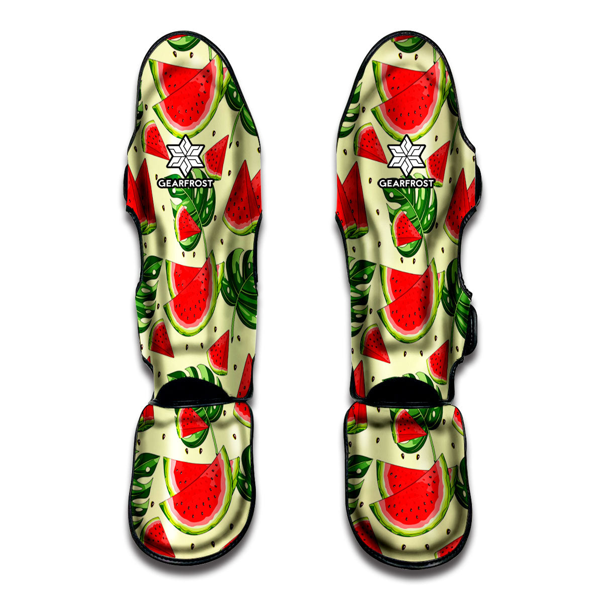 Cute Tropical Watermelon Pattern Print Muay Thai Shin Guards