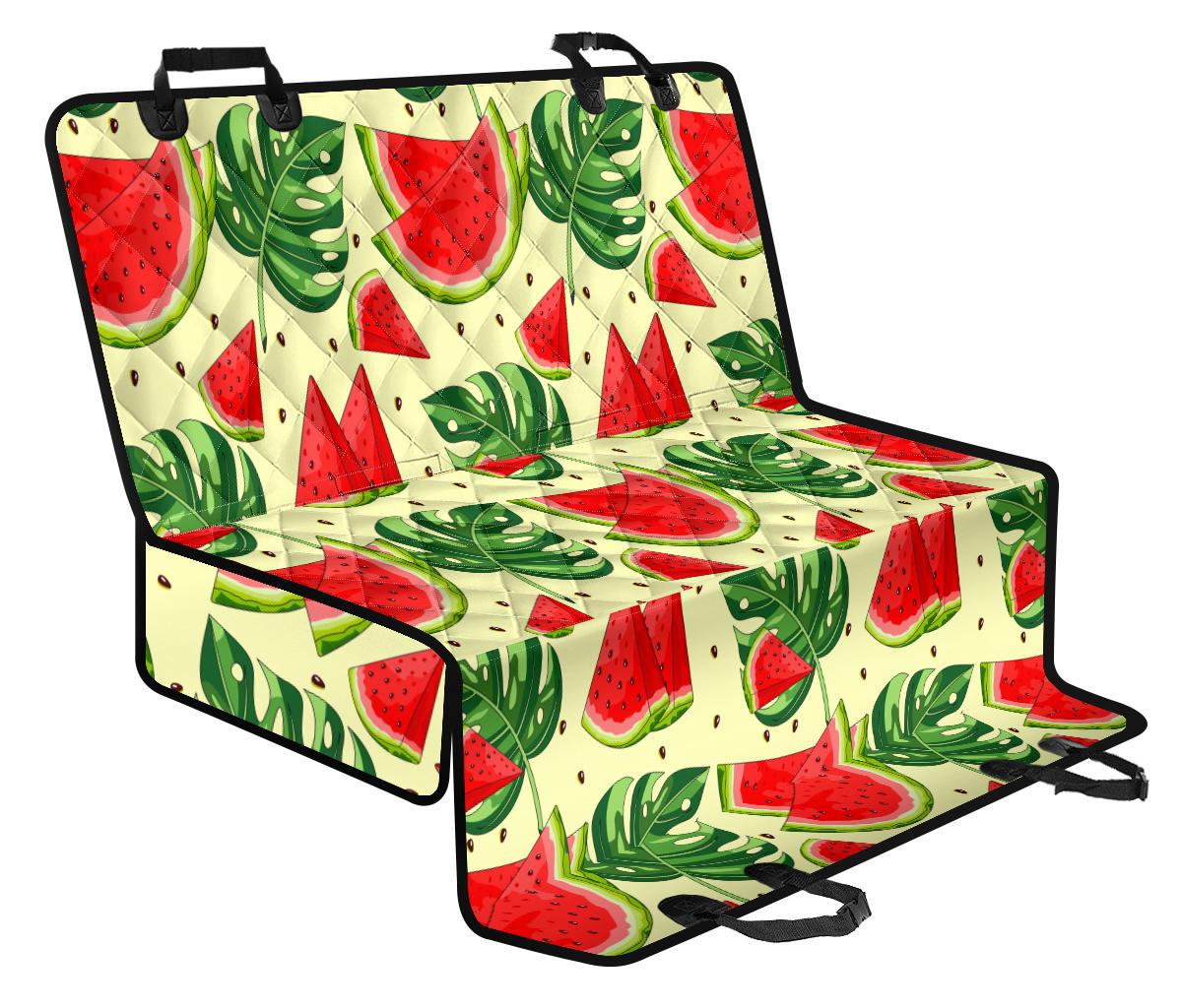 Cute Tropical Watermelon Pattern Print Pet Car Back Seat Cover