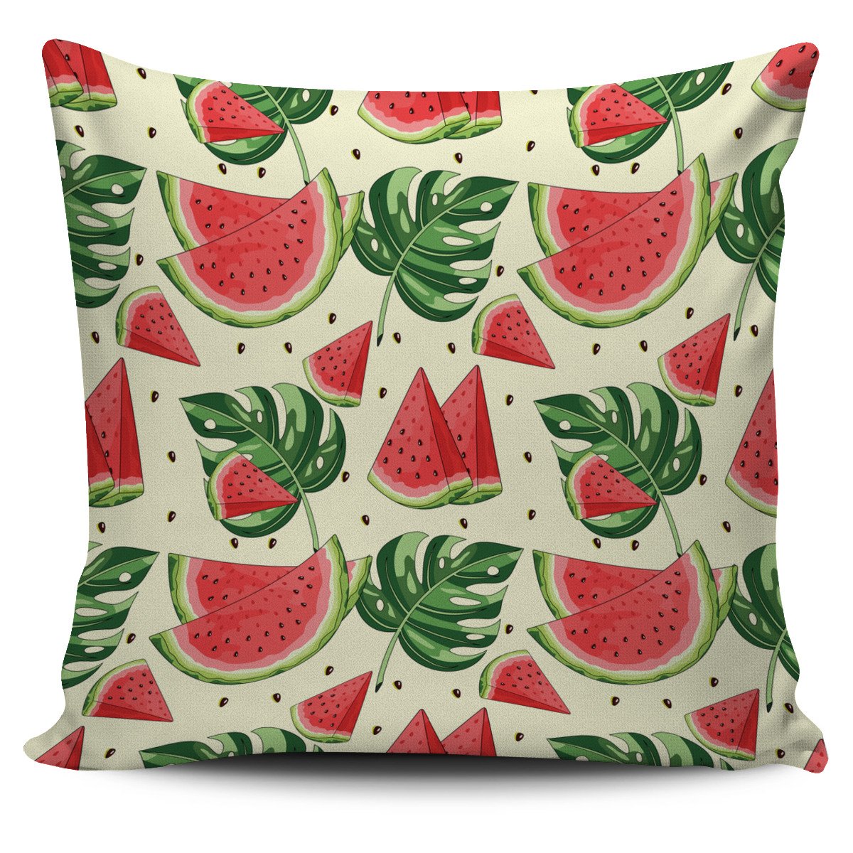 Cute Tropical Watermelon Pattern Print Pillow Cover