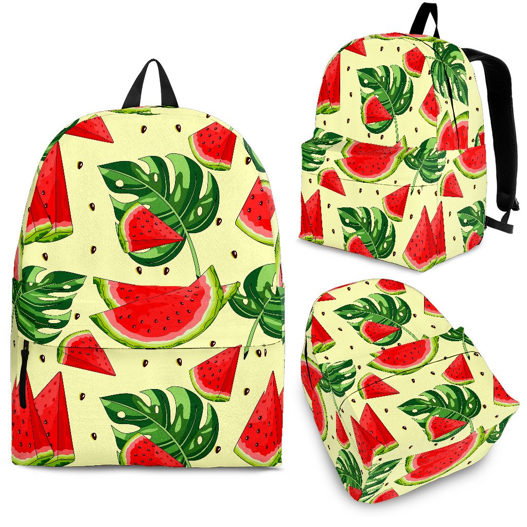 Cute Tropical Watermelon Pattern Print School Backpack