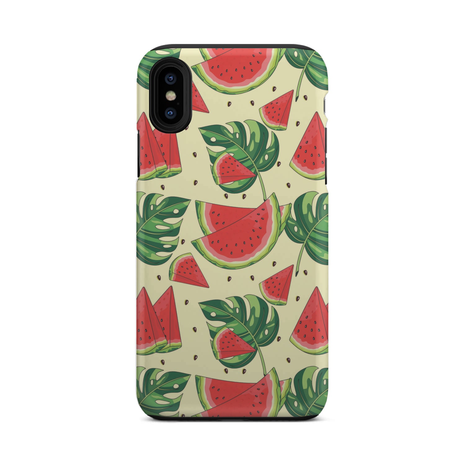 Cute Tropical Watermelon Pattern Print Tough Phone Case