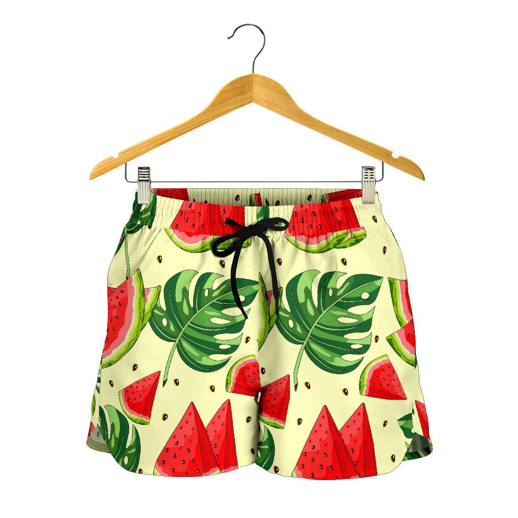 Cute Tropical Watermelon Pattern Print Women's Shorts