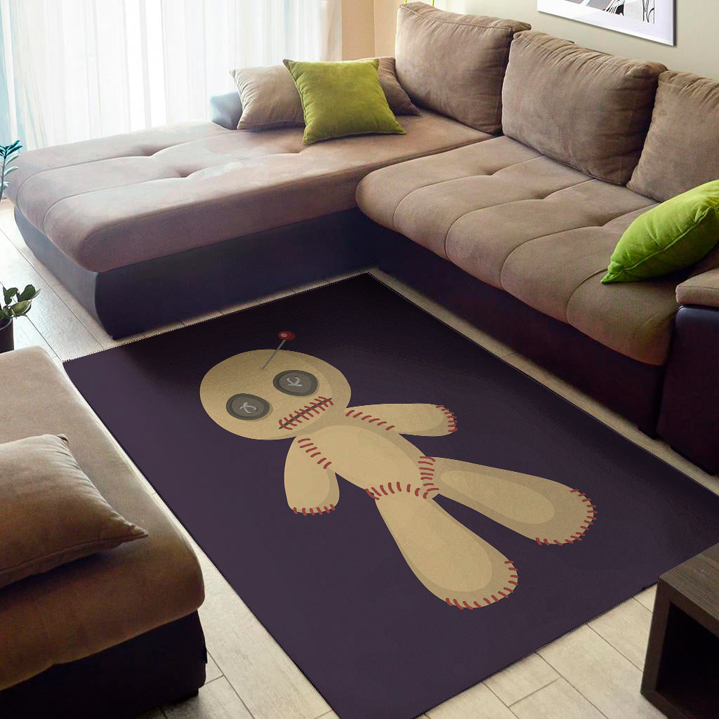 Cute Voodoo Doll Print Area Rug