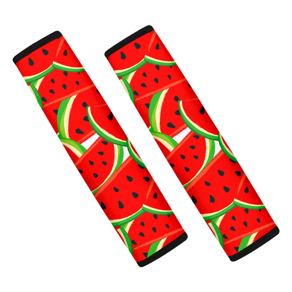 Cute Watermelon Pieces Pattern Print Car Seat Belt Covers