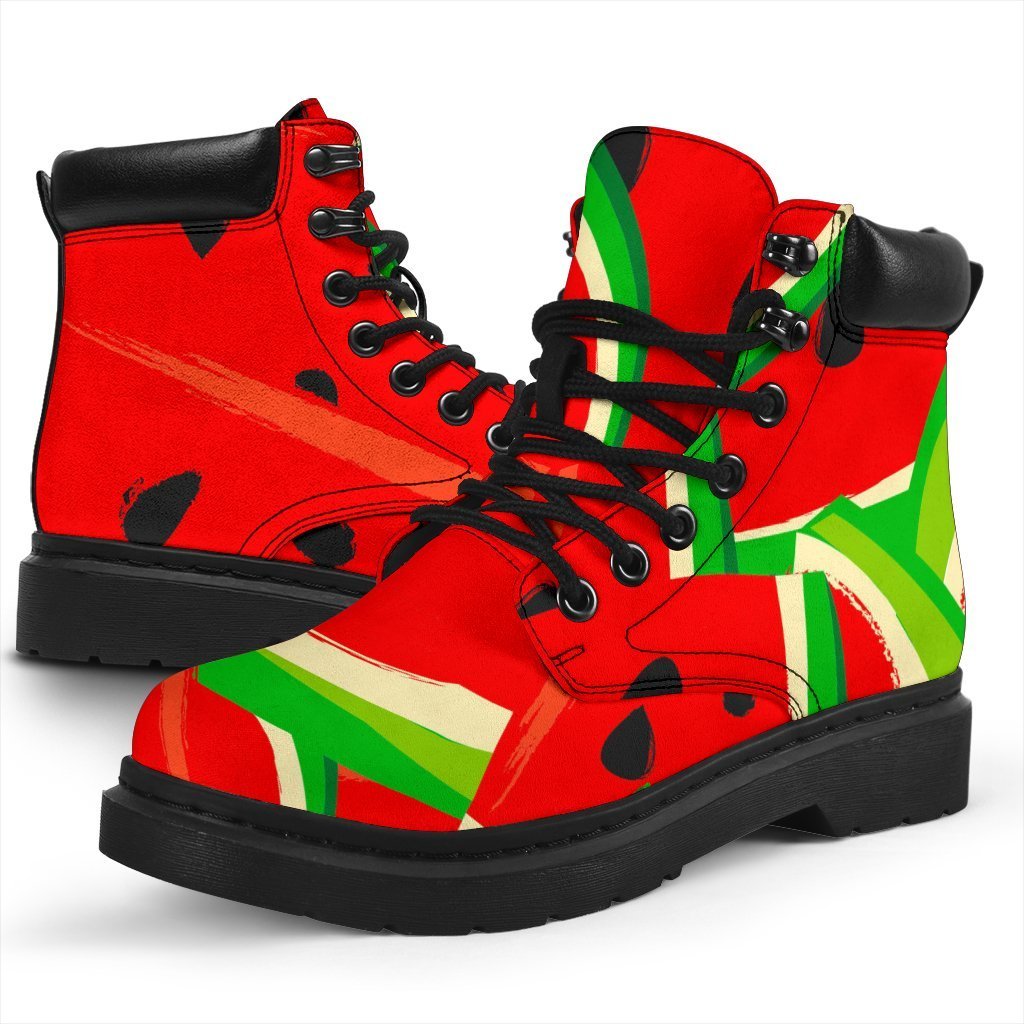 Cute Watermelon Pieces Pattern Print Classic Boots