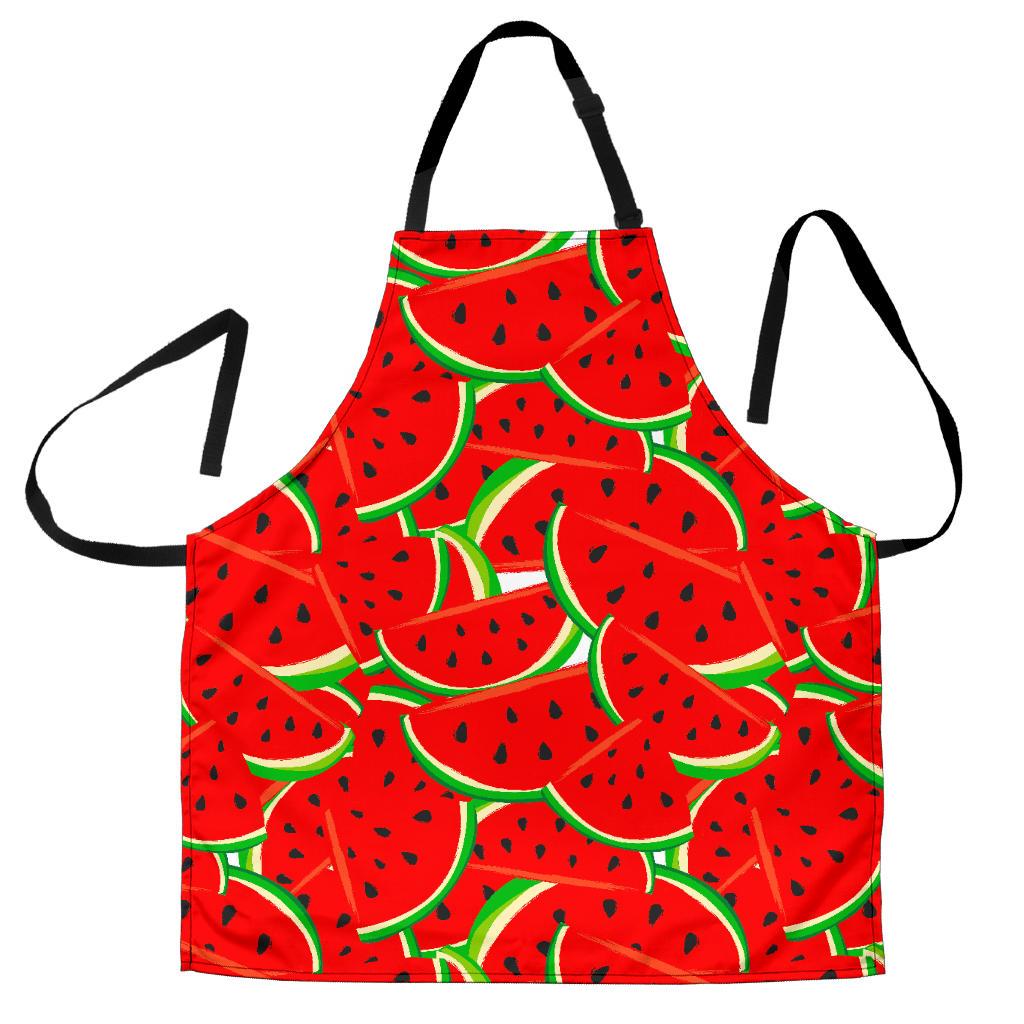 Cute Watermelon Pieces Pattern Print Men's Apron