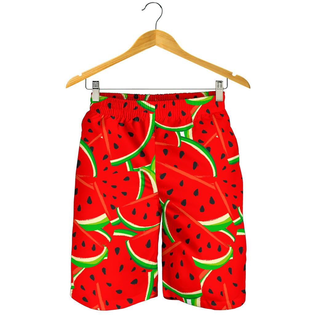 Cute Watermelon Pieces Pattern Print Men's Shorts