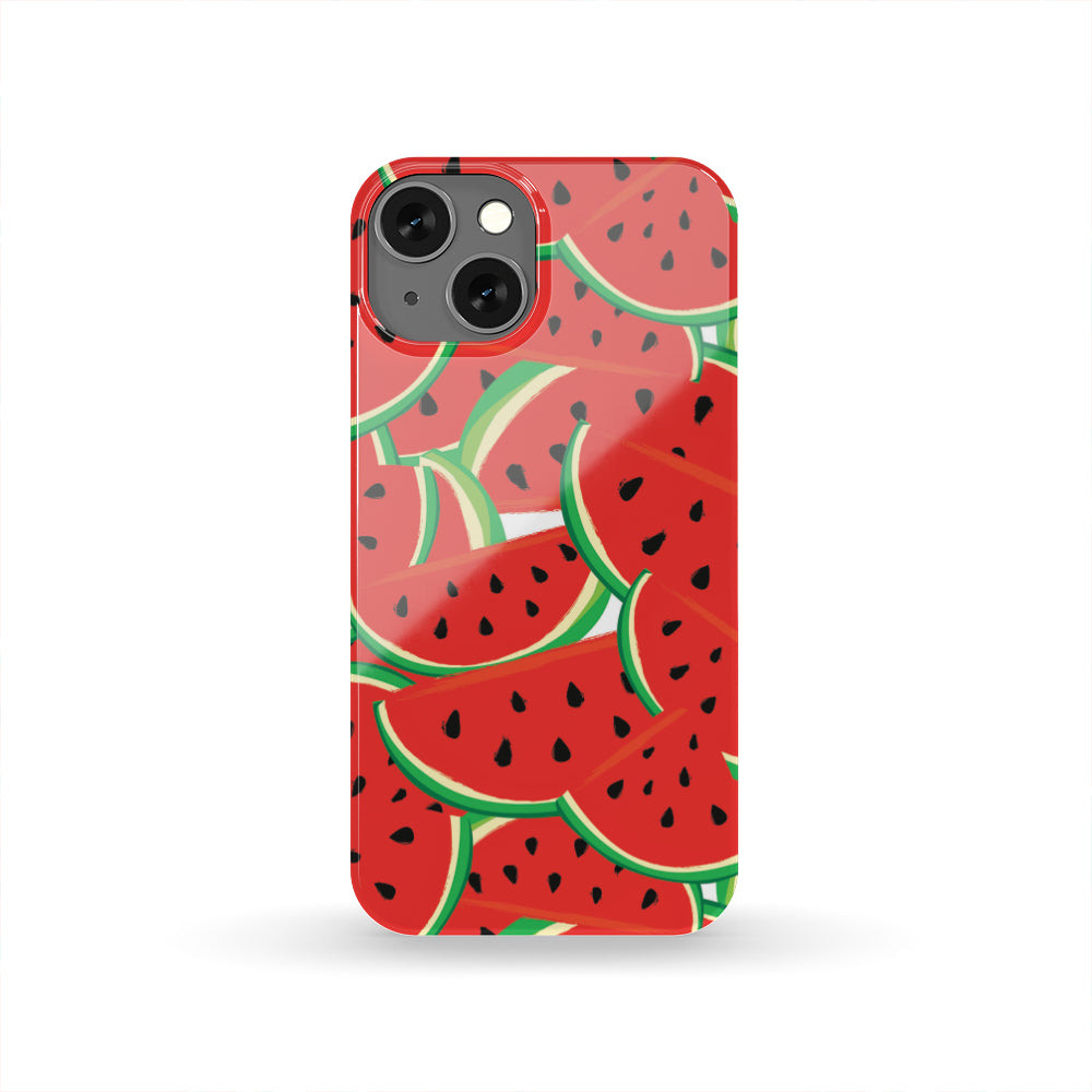 Cute Watermelon Pieces Pattern Print Phone Case