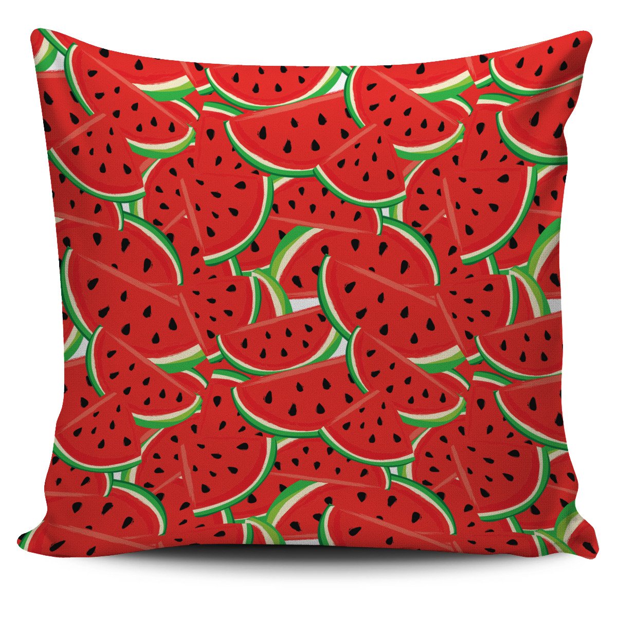 Cute Watermelon Pieces Pattern Print Pillow Cover