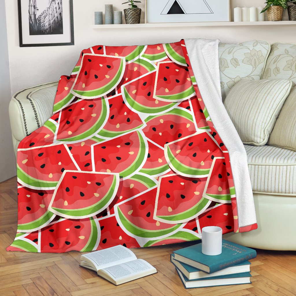 Cute Watermelon Slices Pattern Print Blanket