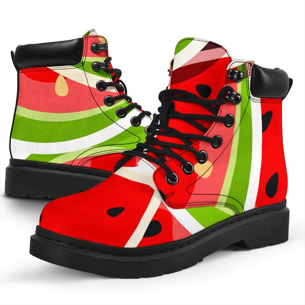 Cute Watermelon Slices Pattern Print Classic Boots