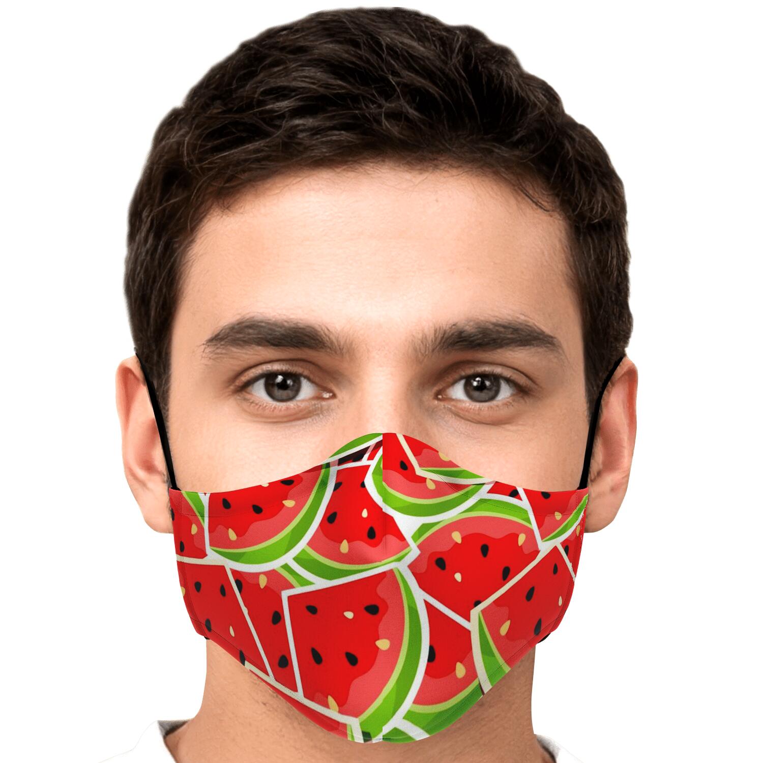 Cute Watermelon Slices Pattern Print Face Mask