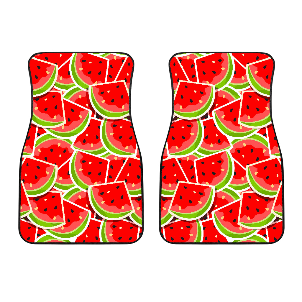 Cute Watermelon Slices Pattern Print Front Car Floor Mats