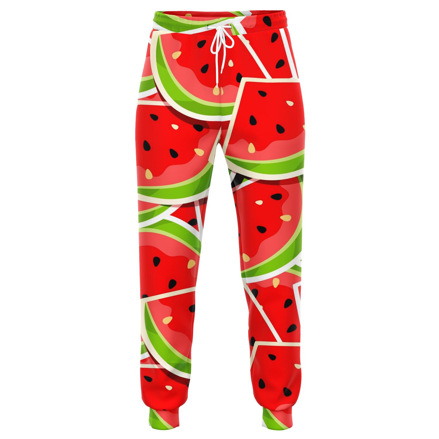 Cute Watermelon Slices Pattern Print Jogger Pants