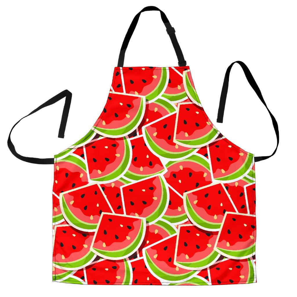 Cute Watermelon Slices Pattern Print Men's Apron