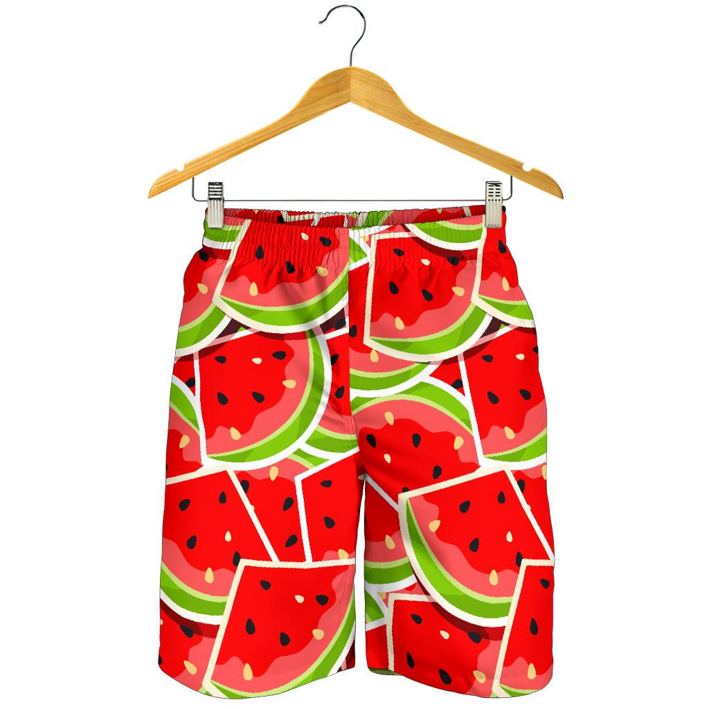 Cute Watermelon Slices Pattern Print Men's Shorts