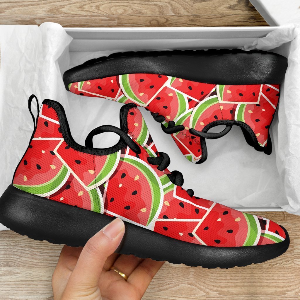 Cute Watermelon Slices Pattern Print Mesh Knit Shoes