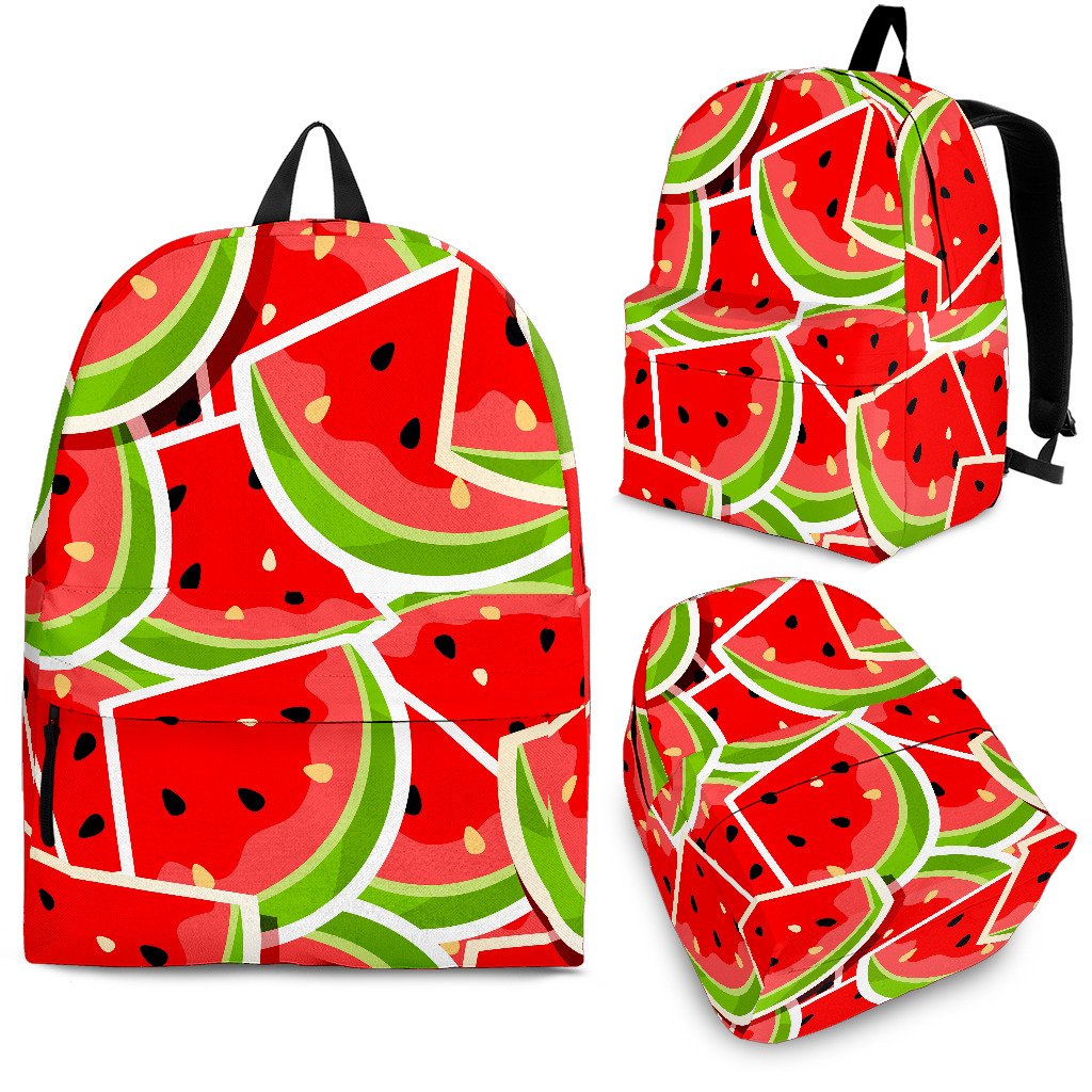 Cute Watermelon Slices Pattern Print School Backpack