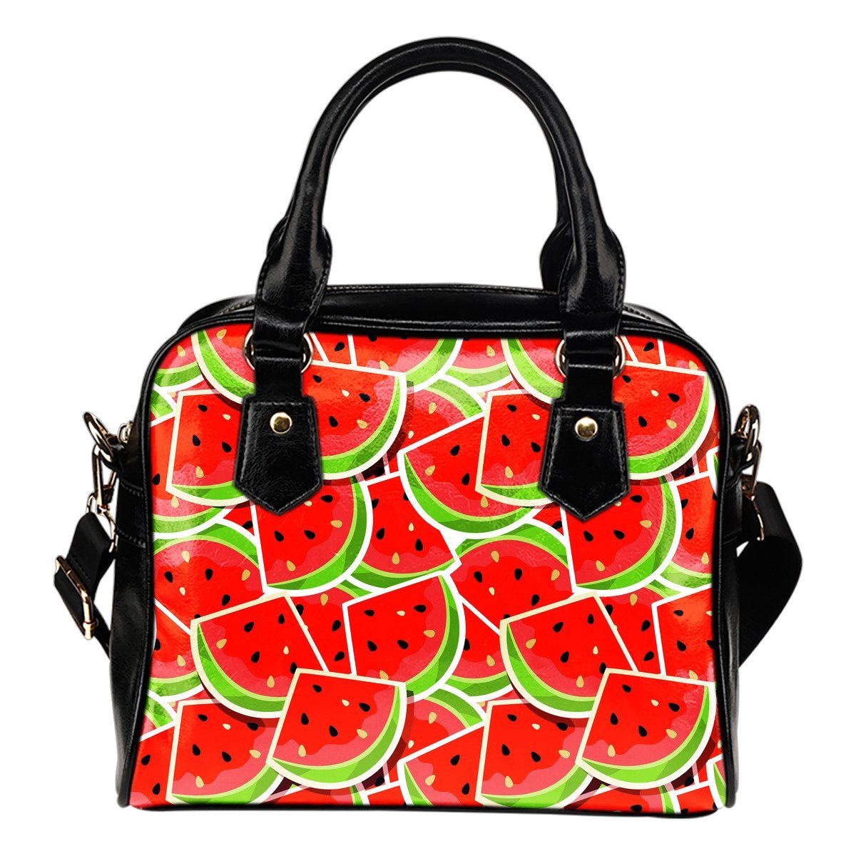 Cute Watermelon Slices Pattern Print Shoulder Handbag