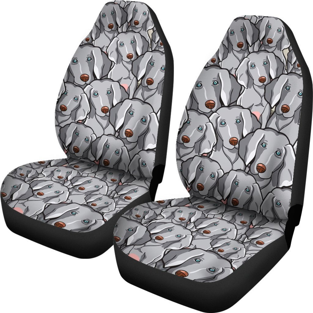 Cute Weimaraner Universal Fit Car Seat Covers