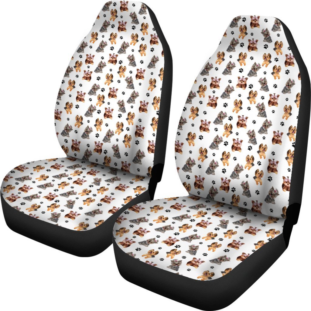 Cute Yorkshire Terrier Universal Fit Car Seat Covers