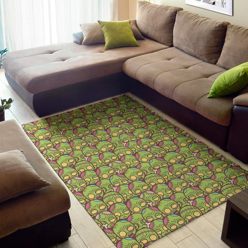 Cute Zombie Pattern Print Area Rug