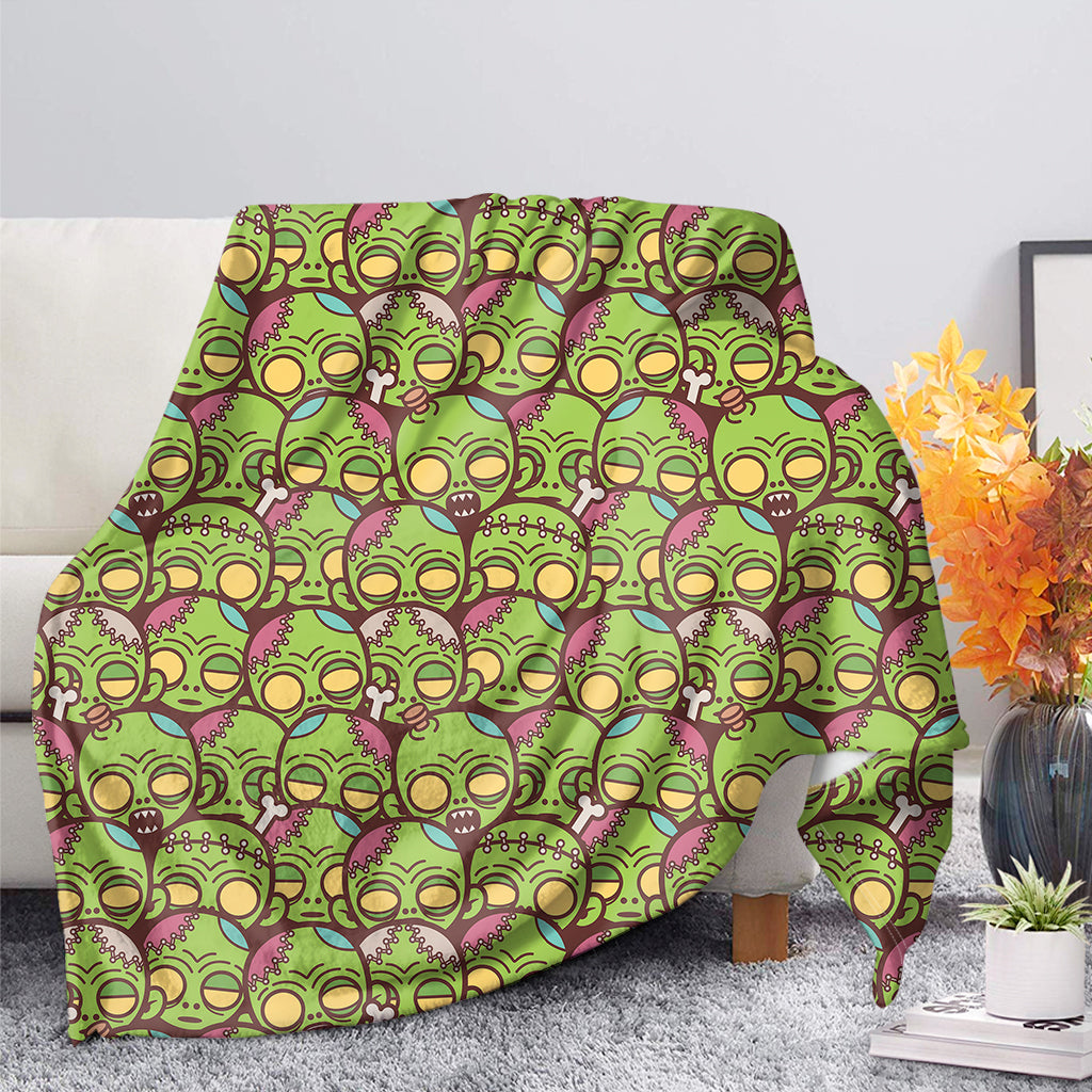 Cute Zombie Pattern Print Blanket