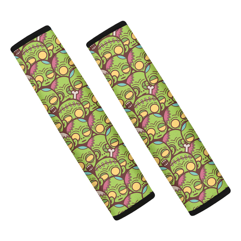 Cute Zombie Pattern Print Car Seat Belt Covers