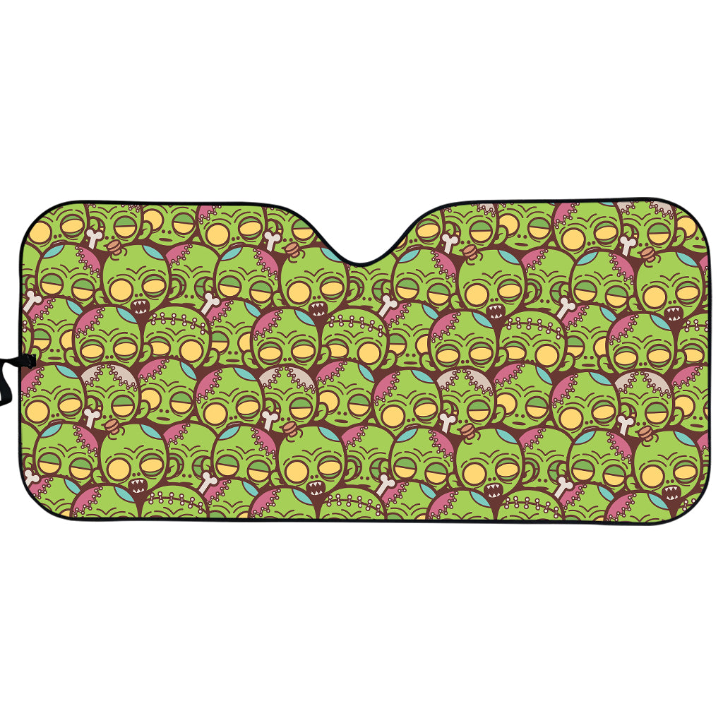 Cute Zombie Pattern Print Car Sun Shade