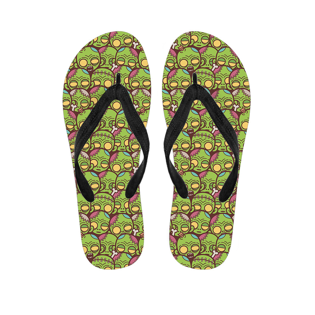 Cute Zombie Pattern Print Flip Flops