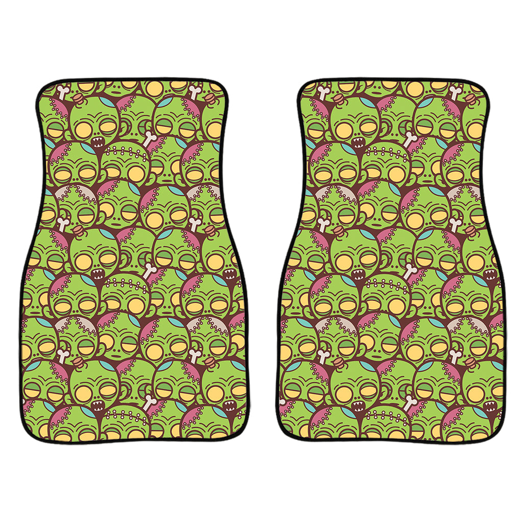 Cute Zombie Pattern Print Front Car Floor Mats