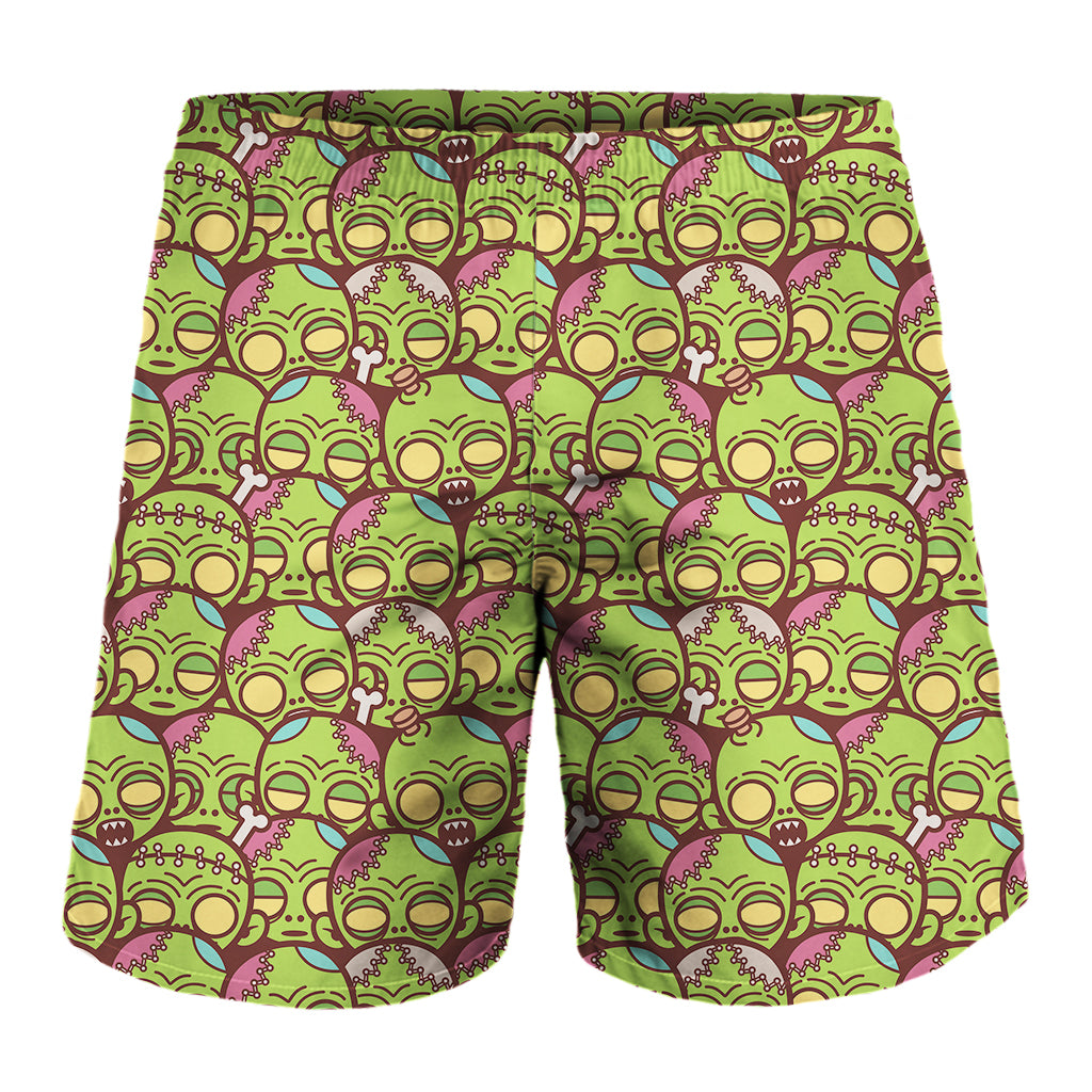 Cute Zombie Pattern Print Men's Shorts