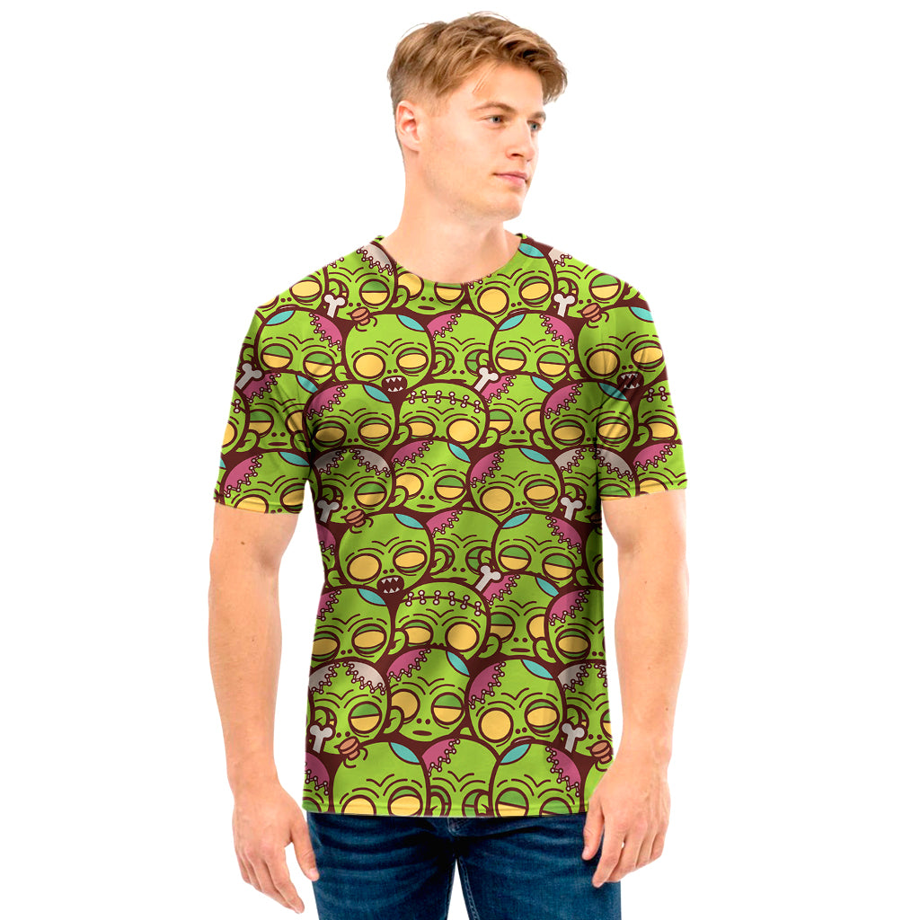 Cute Zombie Pattern Print Men's T-Shirt