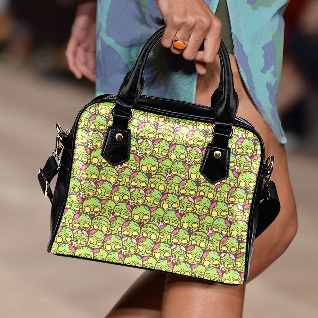 Cute Zombie Pattern Print Shoulder Handbag