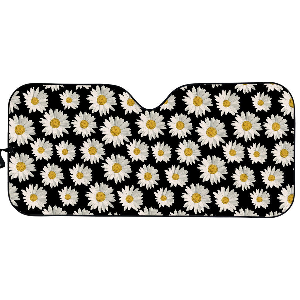 Daisy Flower Pattern Print Car Sun Shade